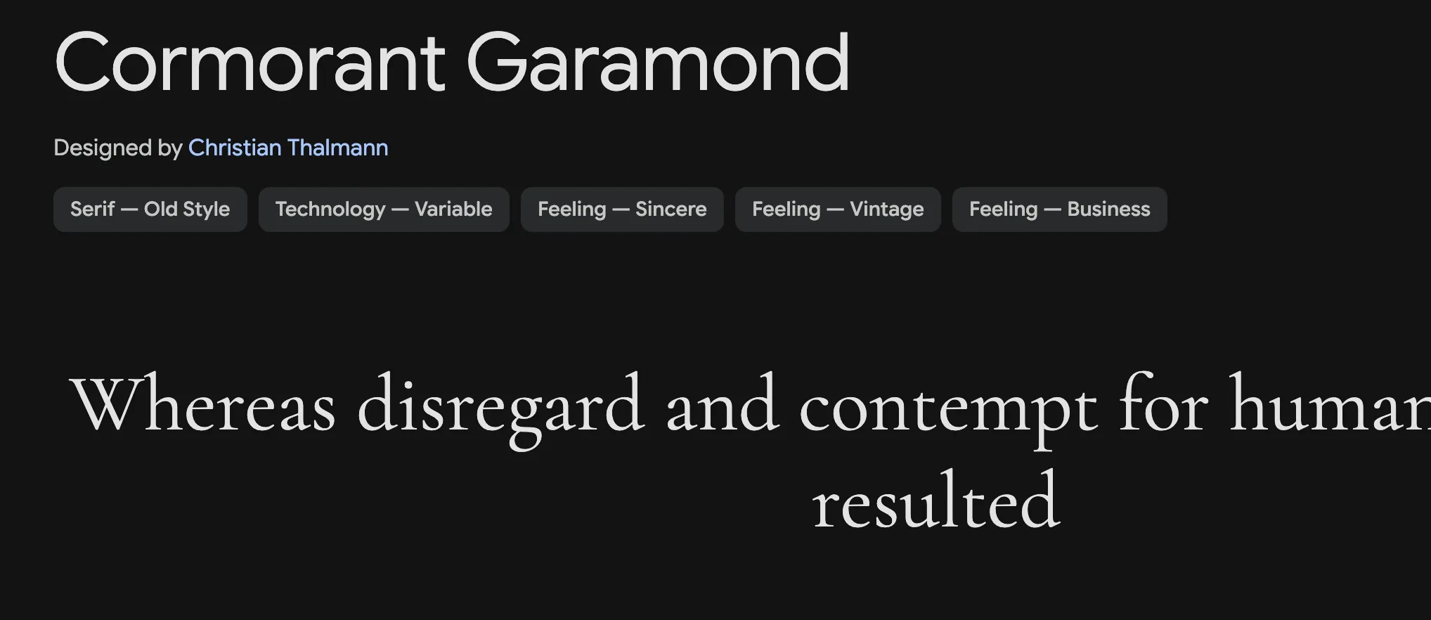 Cormorant Garamondのサムネイル画像