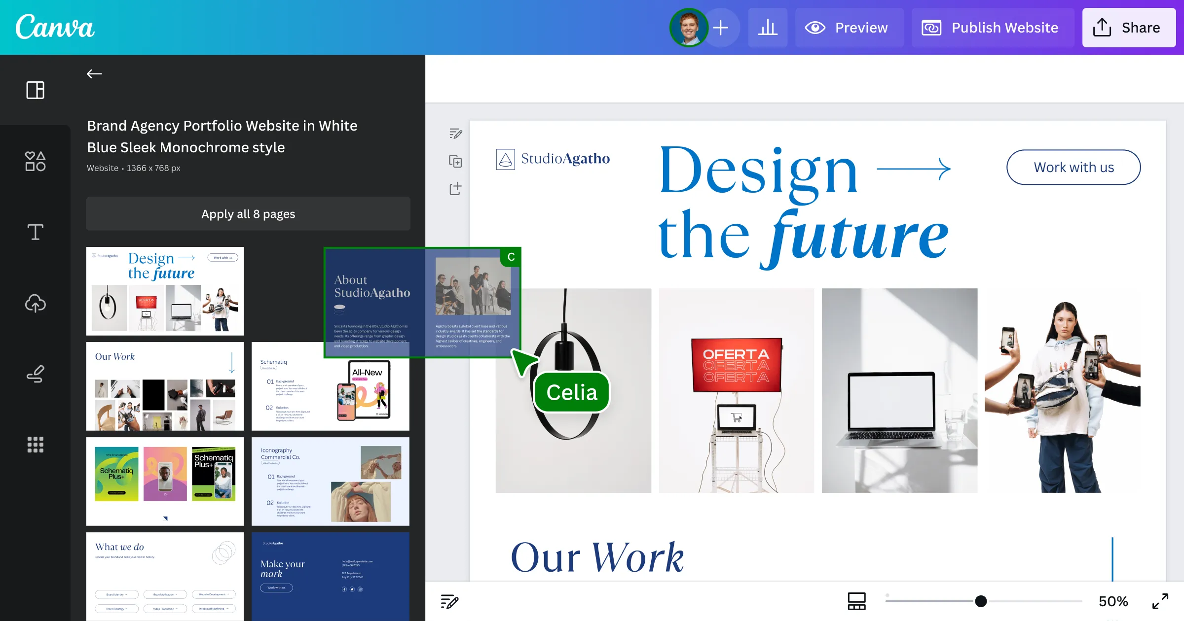 Canva Websitesのサムネイル画像