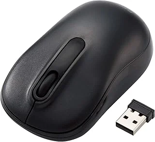 エレコム ワイヤレスマウス M-DY11DRSKBK 静音 抗菌 3ボタン Mサイズ ブラックのサムネイル画像
