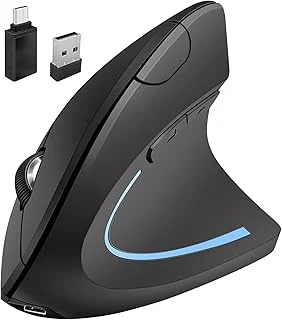 Neises 人間工学に基づいたBluetoothマウス iPad MacBook Air/Mac/MacBook Pro/Mini/iMac/ノートパソコン用 充電式ワイヤレスマウスのサムネイル画像