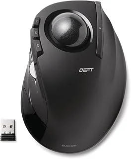 エレコム マウス ワイヤレス トラックボール 人差し指用 8ボタン M-DT2DRBKのサムネイル画像