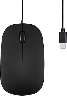 ぺリックス PERIMICE-201C USB Type-C 有線 光学式マウス 3ボタン 1000DPI ブラックのサムネイル画像