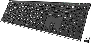 Arteck 2.4G ワイヤレスキーボード 日本語配列 B07D34L57Fのサムネイル画像