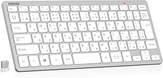 Arteck 2.4G ワイヤレスキーボード シルバーのサムネイル画像
