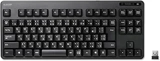 エレコム USB ワイヤレスキーボード TK-FDM105TXBKのサムネイル画像