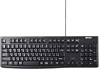 BUFFALO USB接続 有線スタンダードキーボード BSKBU105BKのサムネイル画像