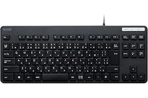 エレコム 有線薄型コンパクトキーボード TK-FCM107XBKのサムネイル画像