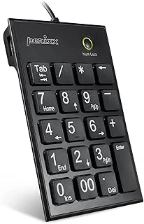 Perixx PERIPAD-202HB テンキー 有線 デカ文字 USBハブ２個付のサムネイル画像