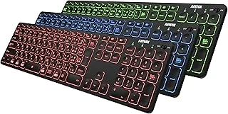 Arteck 7色バックライト Bluetooth キーボード B09JKDYY3Bのサムネイル画像