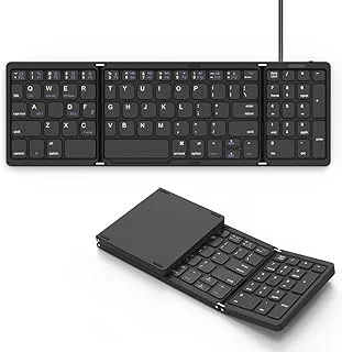 Omikamo キーボード ワイヤレス 折り畳み式 B0BD51FVY5のサムネイル画像