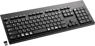 エレコム 洗える ワイヤレスキーボード TK-WS02DMKBKのサムネイル画像