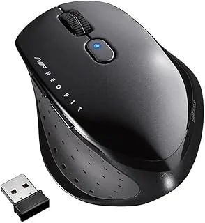 バッファロー BUFFALO 無線 BlueLED 5ボタン ネオフィットマウス Mサイズ ブラック BSMBW515MBKのサムネイル画像