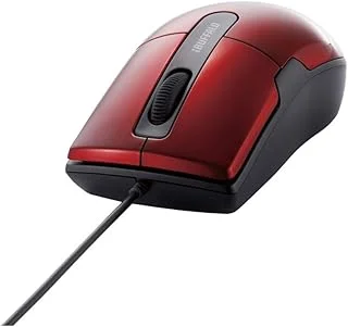 バッファロー BUFFALO 有線BlueLEDマウス 静音 BSMBU26SMRDのサムネイル画像