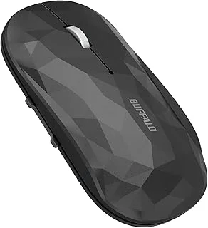 バッファロー FLEXUS ワイヤレス モバイルマウス Bluetooth 薄型軽量 5ボタン ブラックのサムネイル画像