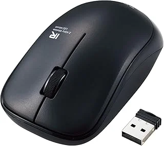 エレコム ENELO ワイヤレスマウス 3ボタン ブラック M-IR07DRSKBKのサムネイル画像