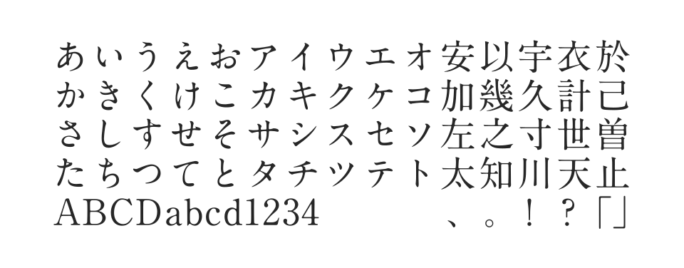 A-OTF A1明朝 Stdのサムネイル画像