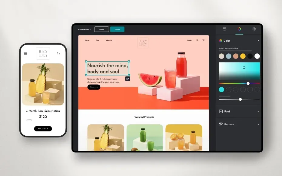 GoDaddy Website Builderのサムネイル画像