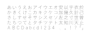 こぶりなゴシック Stdのサムネイル画像
