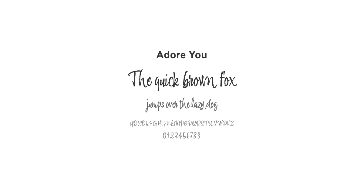 Adore Youのサムネイル画像