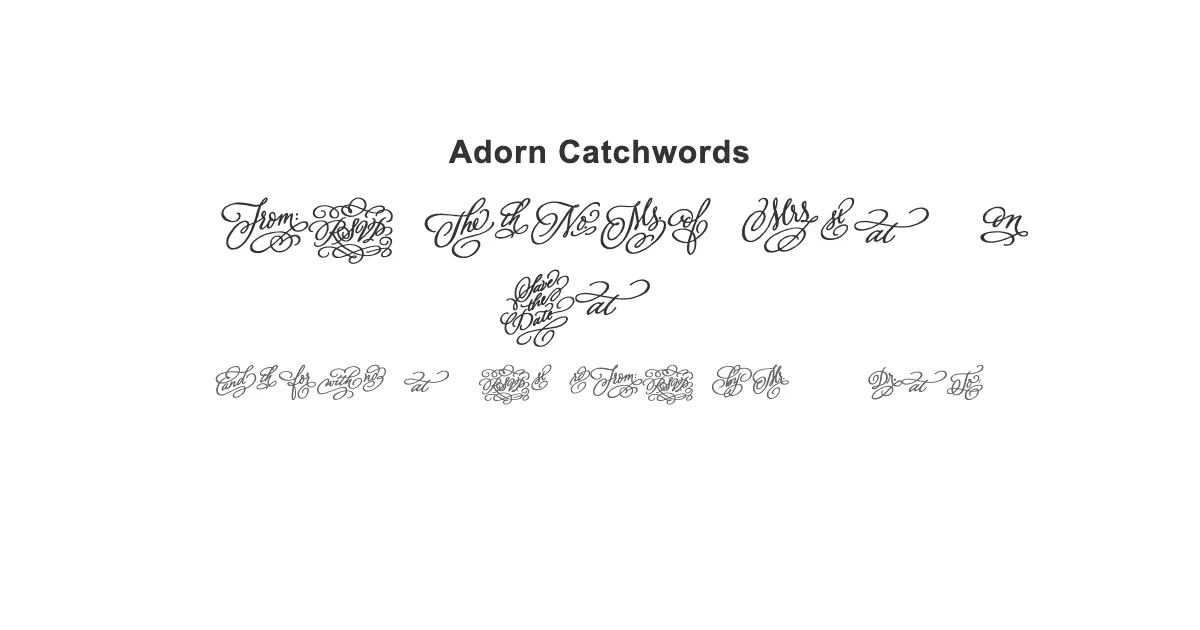 Adorn Catchwordsのサムネイル画像