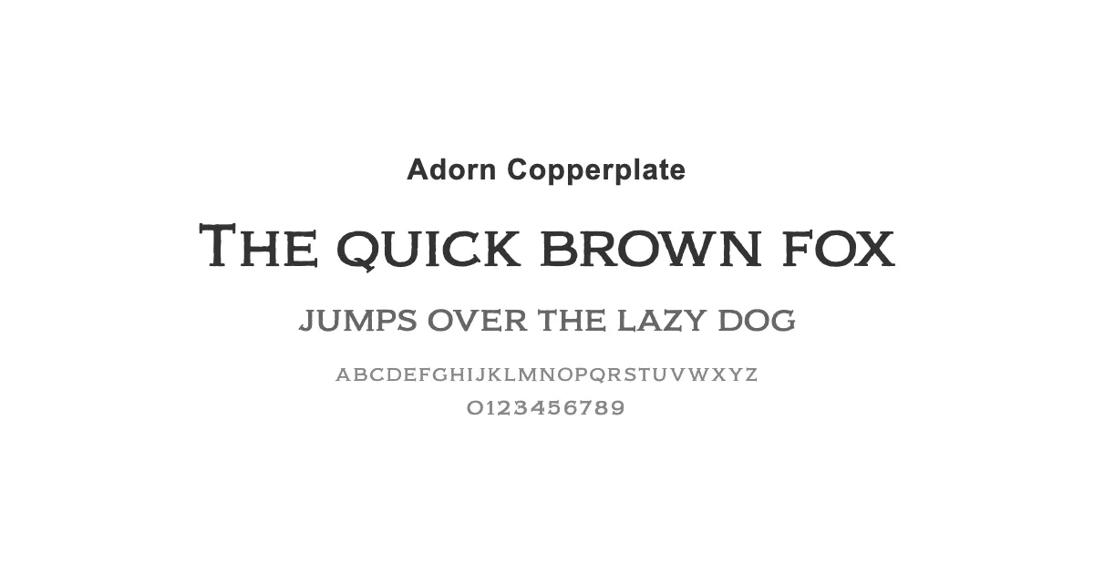 Adorn Copperplateのサムネイル画像