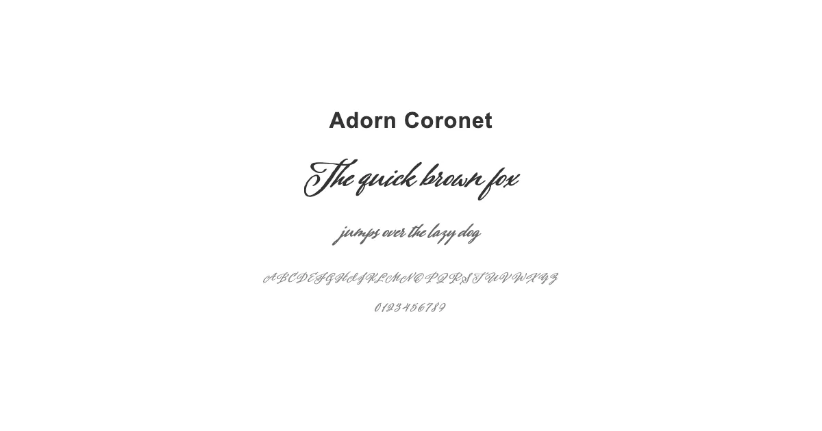 Adorn Coronetのサムネイル画像