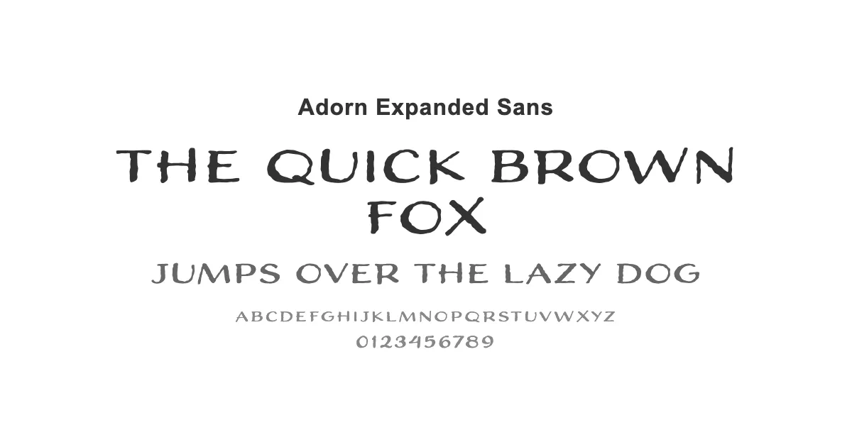 Adorn Expanded Sansのサムネイル画像
