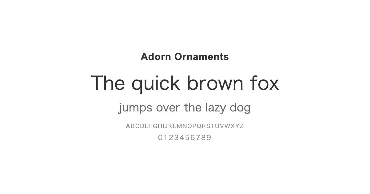 Adorn Ornamentsのサムネイル画像