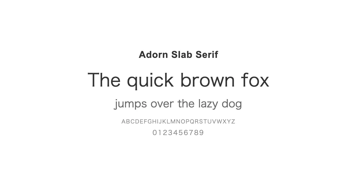 Adorn Slab Serifのサムネイル画像