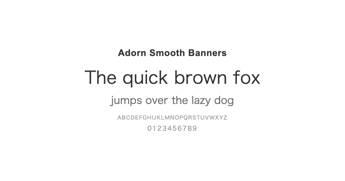 Adorn Smooth Bannersのサムネイル画像
