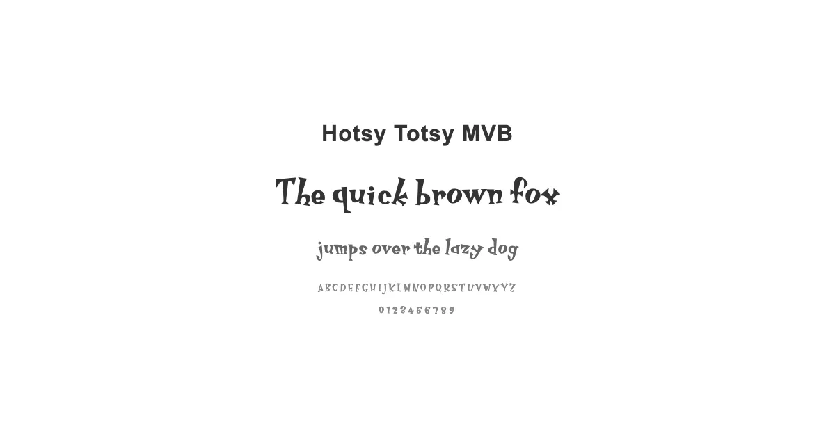 Hotsy Totsy MVBのサムネイル画像