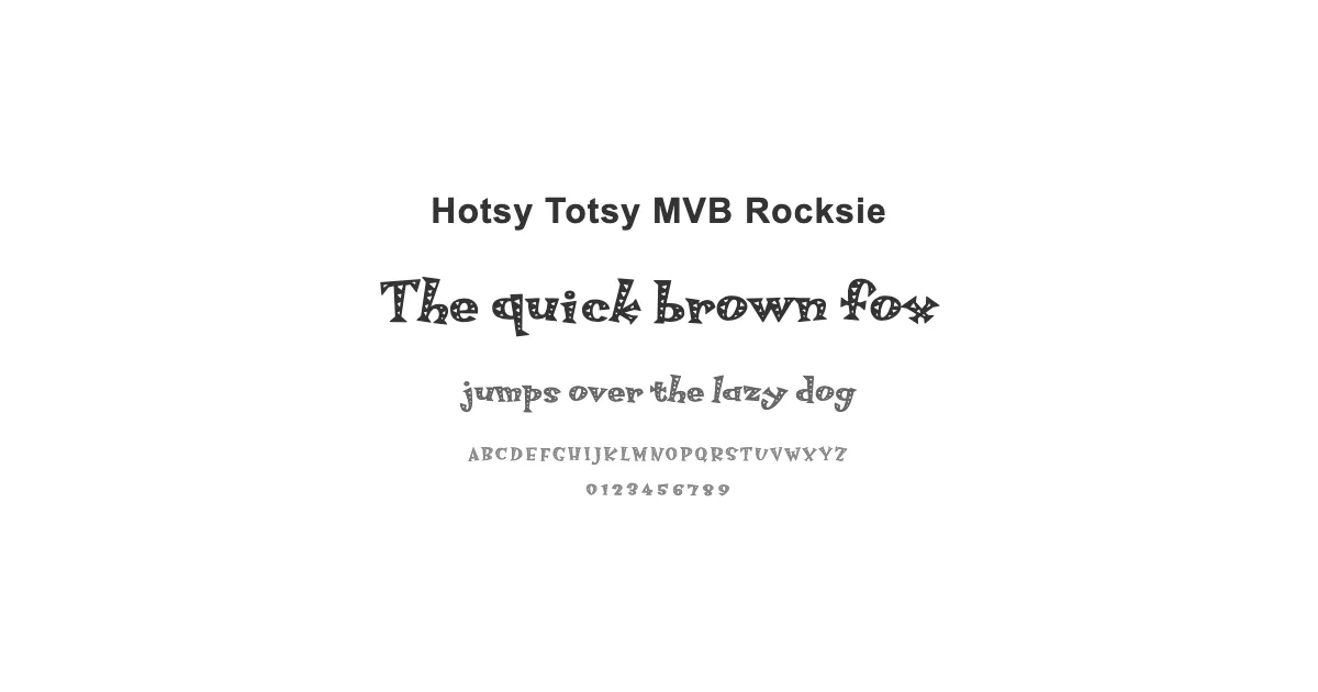 Hotsy Totsy MVB Rocksieのサムネイル画像