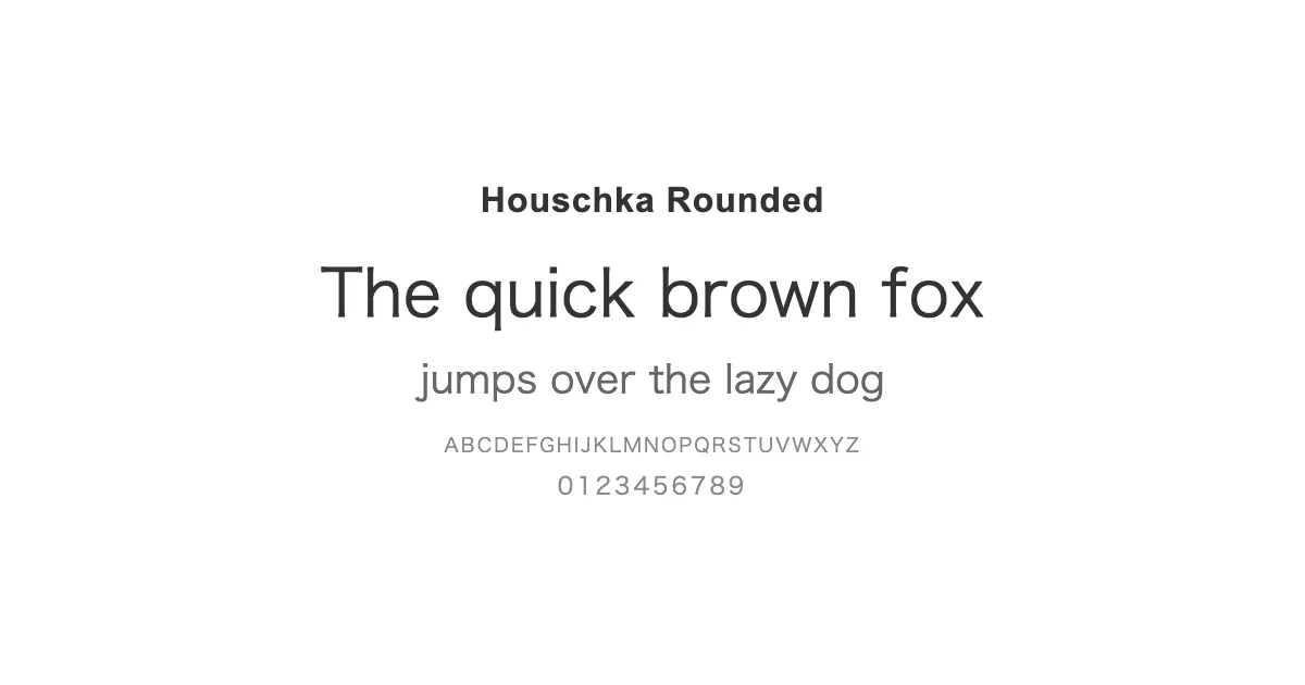 Houschka Roundedのサムネイル画像