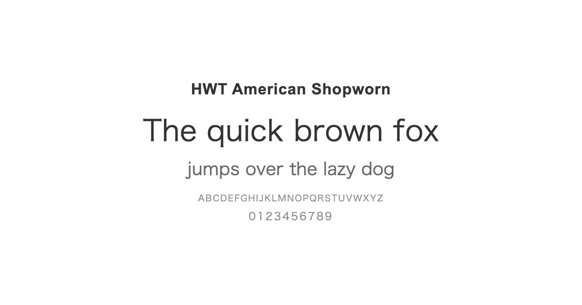 HWT American Shopwornのサムネイル画像