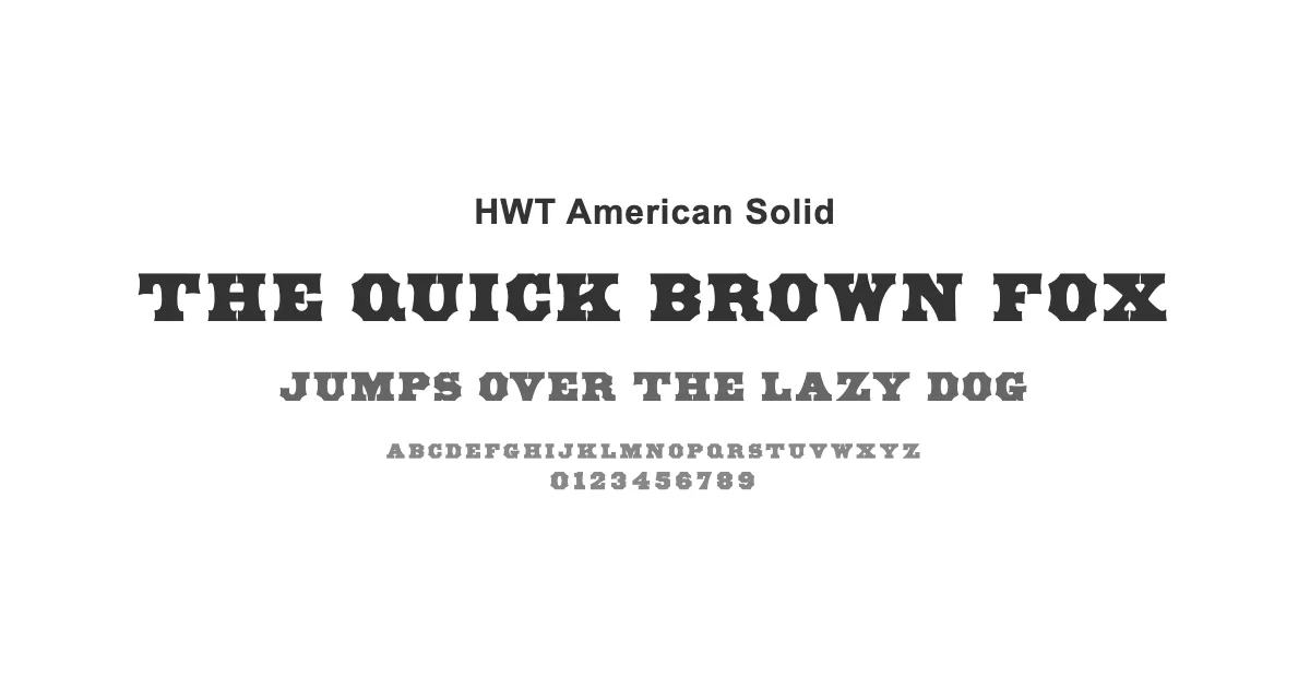HWT American Solidのサムネイル画像