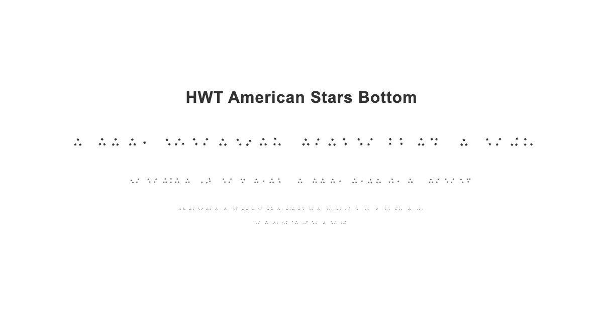 HWT American Stars Bottomのサムネイル画像