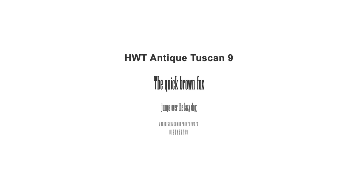 HWT Antique Tuscan 9のサムネイル画像