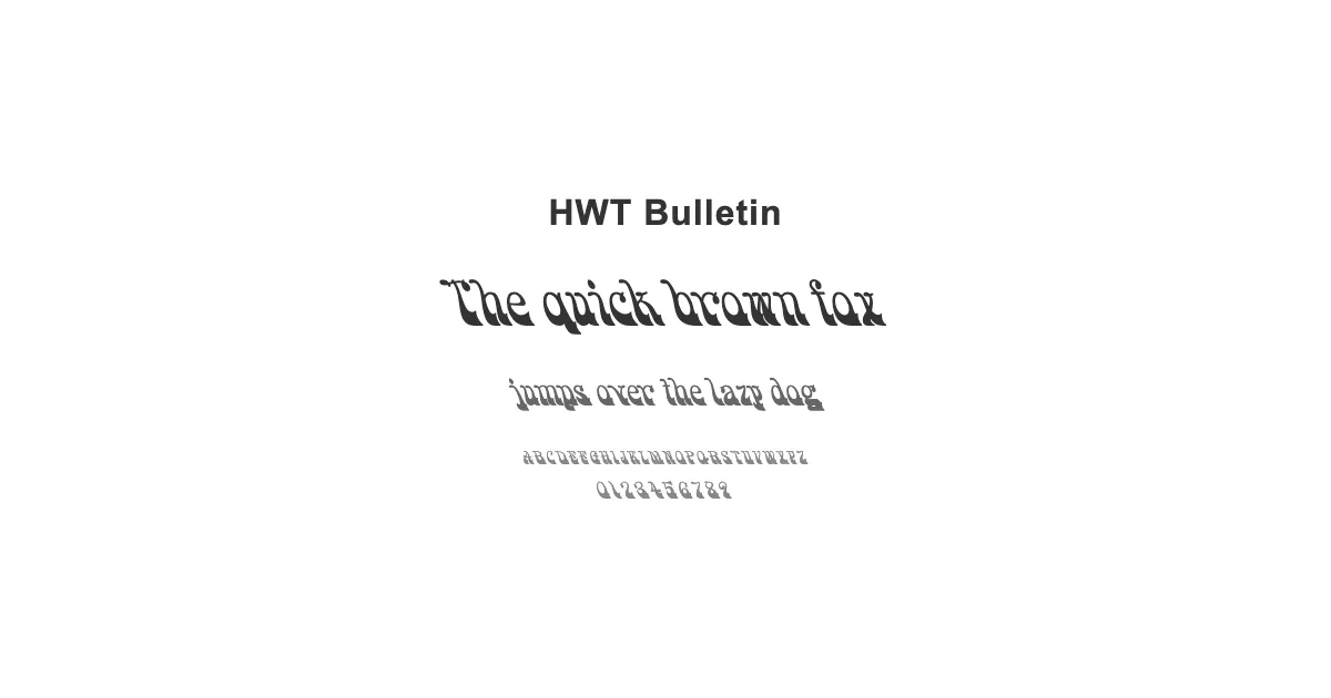 HWT Bulletinのサムネイル画像