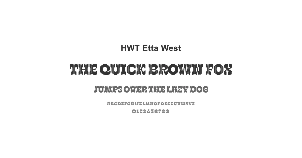 HWT Etta Westのサムネイル画像