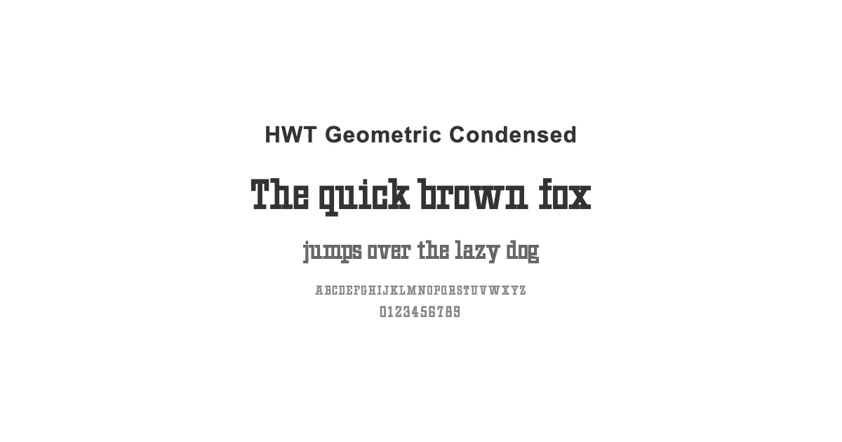 HWT Geometric Condensedのサムネイル画像