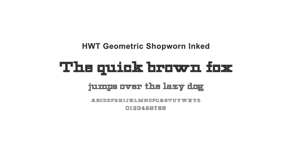 HWT Geometric Shopworn Inkedのサムネイル画像