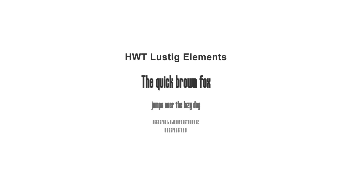 HWT Lustig Elementsのサムネイル画像