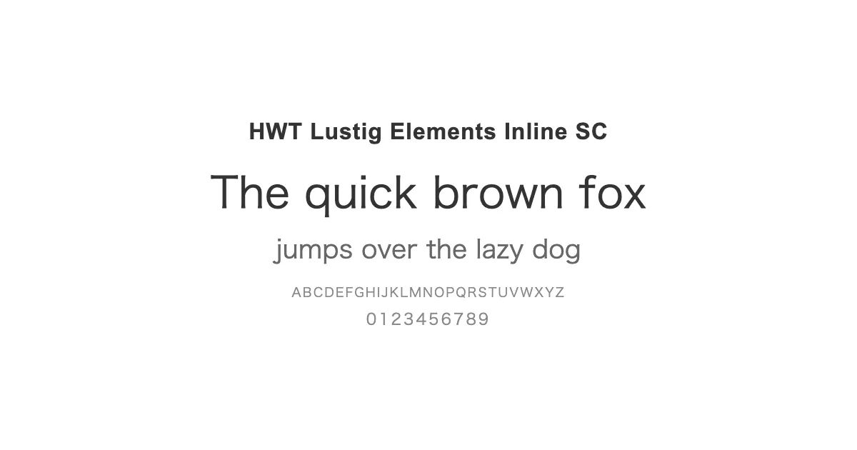 HWT Lustig Elements Inline SCのサムネイル画像