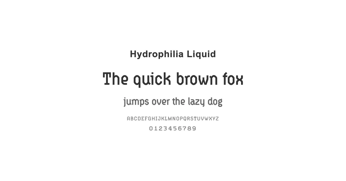 Hydrophilia Liquidのサムネイル画像