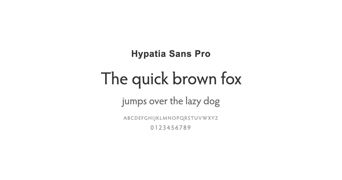 Hypatia Sans Proのサムネイル画像