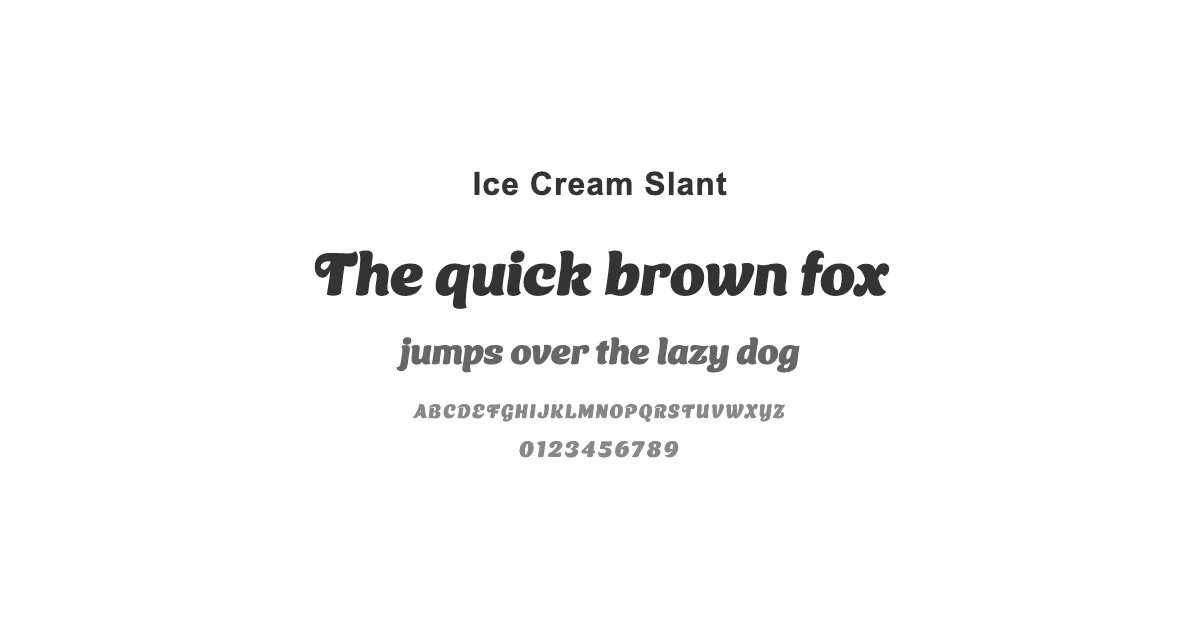 Ice Cream Slantのサムネイル画像
