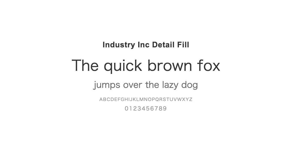 Industry Inc Detail Fillのサムネイル画像