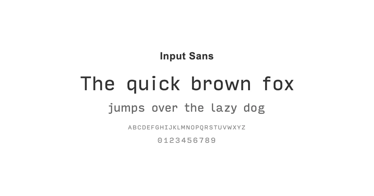 Input Sansのサムネイル画像