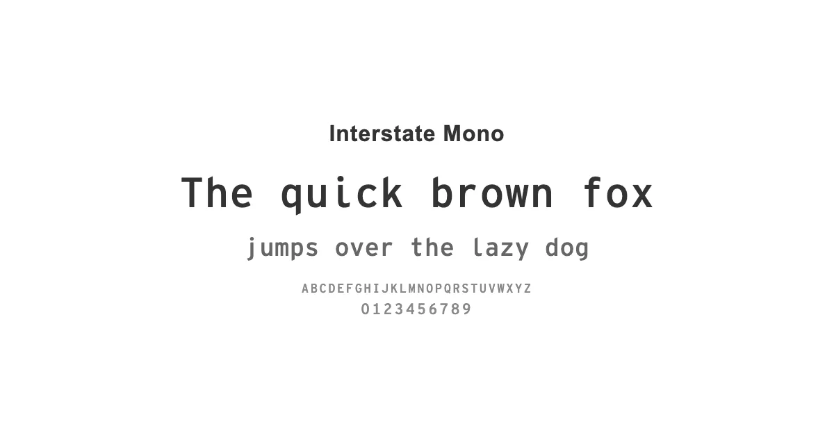 Interstate Monoのサムネイル画像