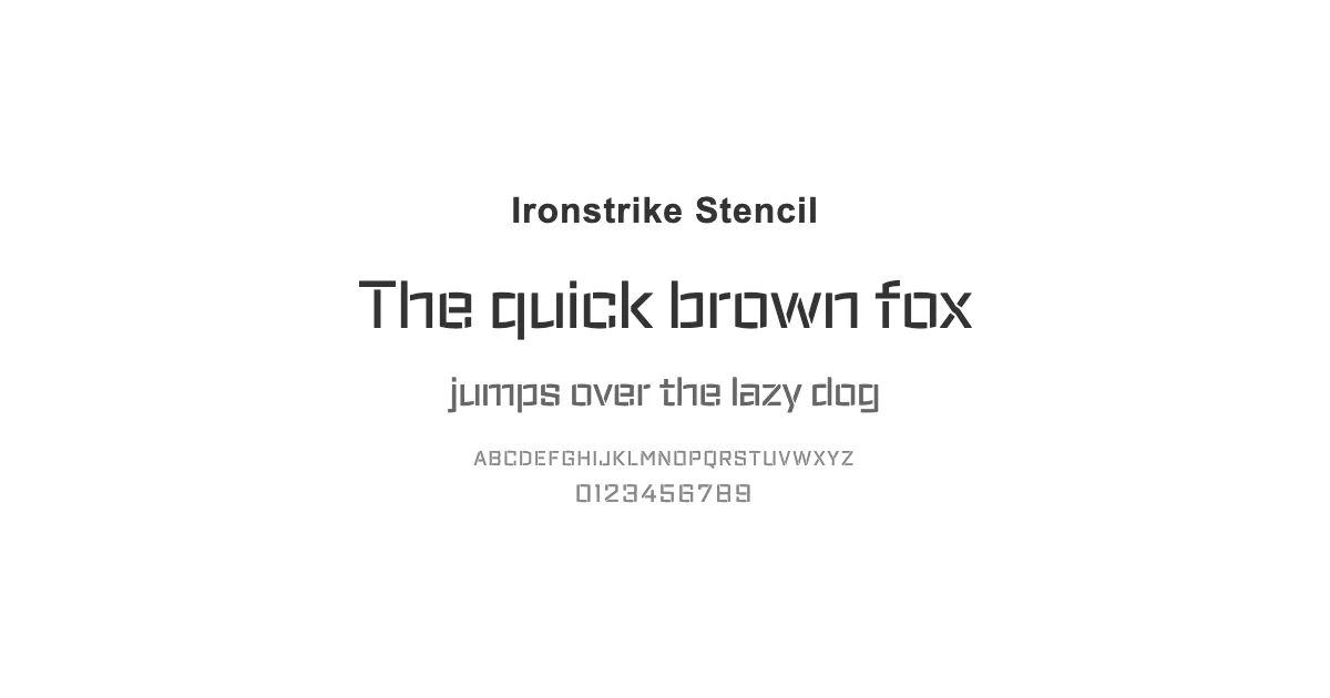 Ironstrike Stencilのサムネイル画像